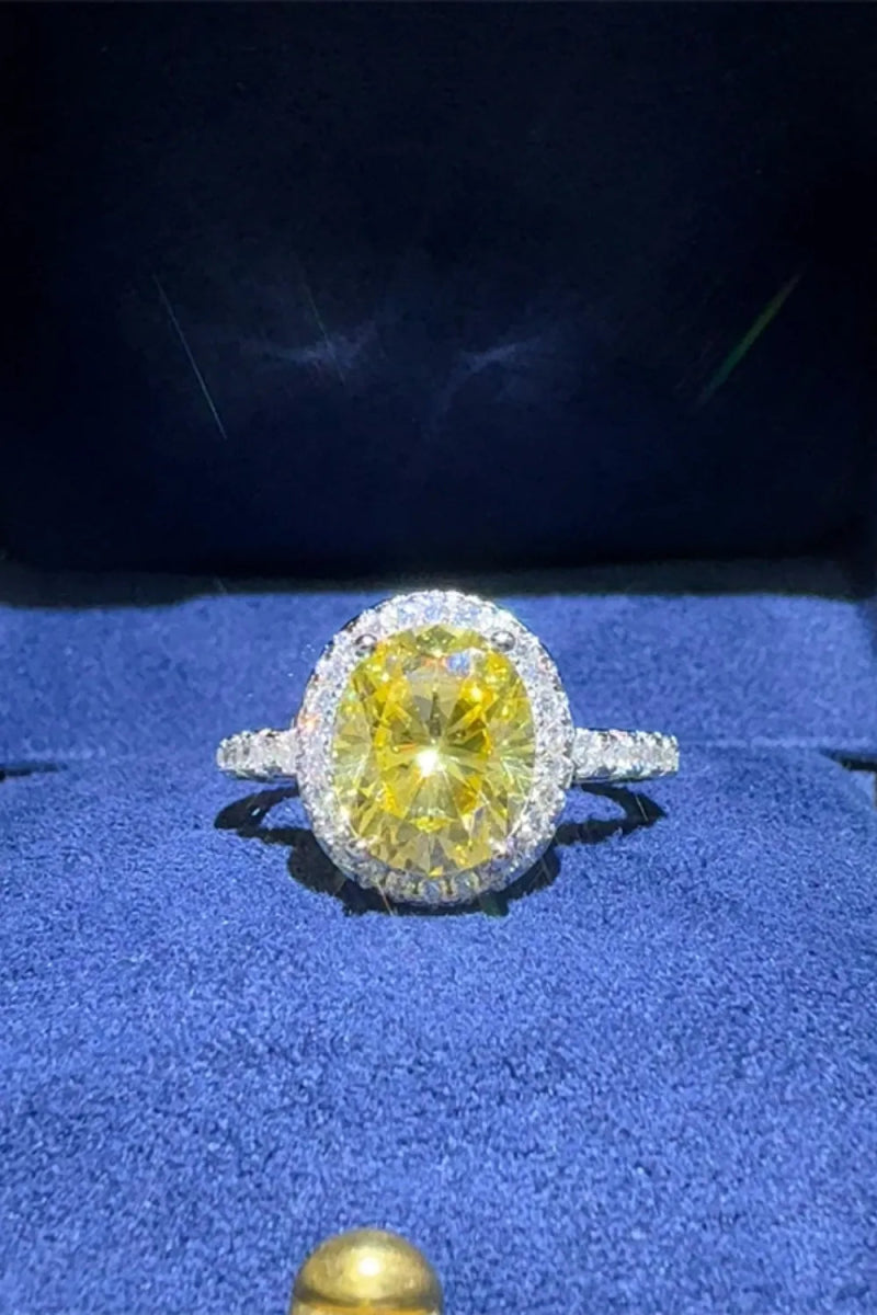3 Carat Moissanite Stone Ring - 925 Sterling Silver - Samuels Jewelers