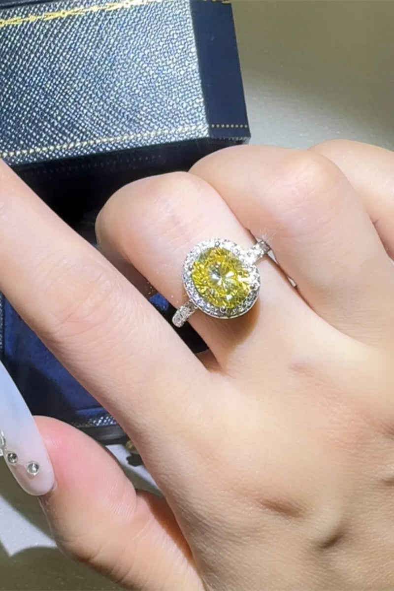 3 Carat Moissanite Stone Ring - 925 Sterling Silver - Samuels Jewelers