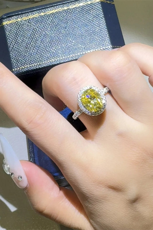 3 Carat Moissanite Stone Ring - 925 Sterling Silver - Samuels Jewelers