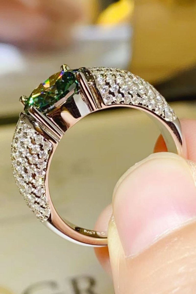 3 Carat Moissanite Side Stone Ring - Samuels Jewelers