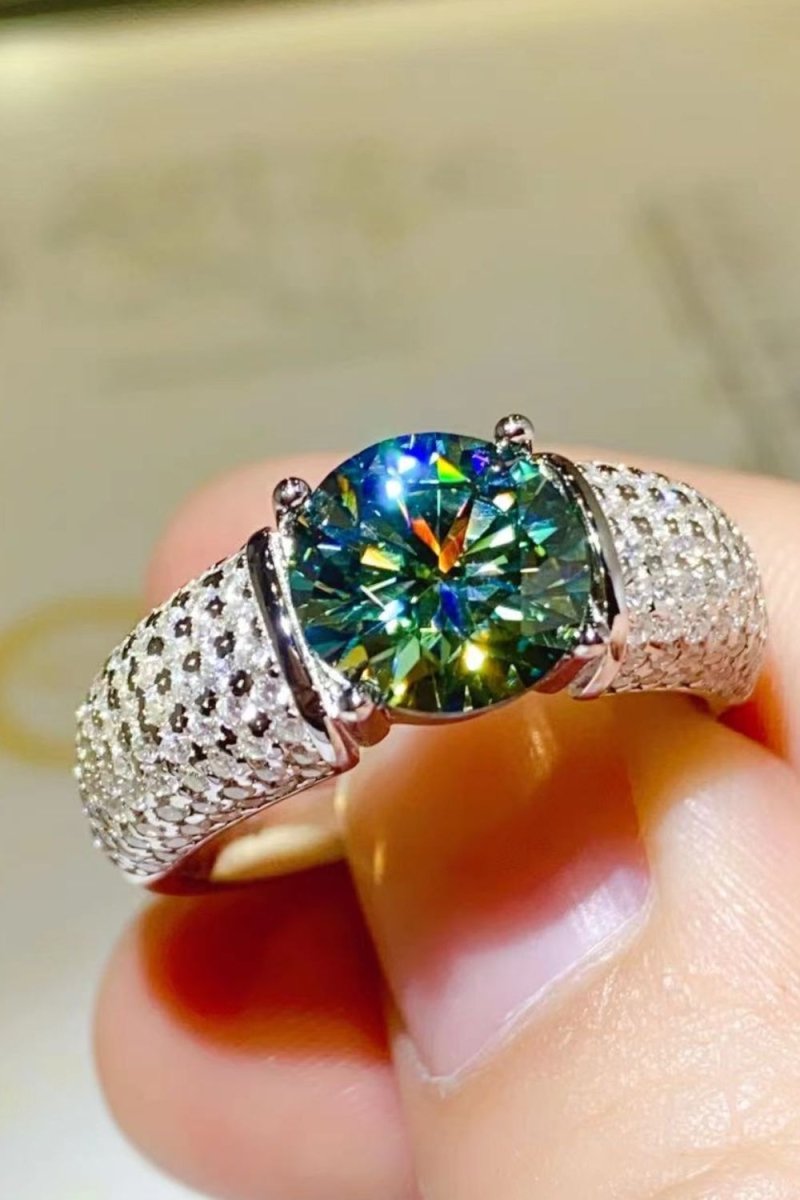 3 Carat Moissanite Side Stone Ring - Samuels Jewelers