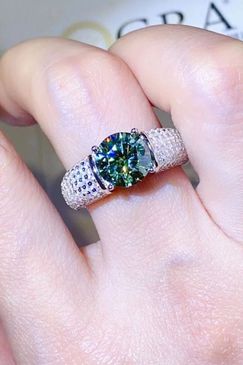 3 Carat Moissanite Side Stone Ring - Samuels Jewelers