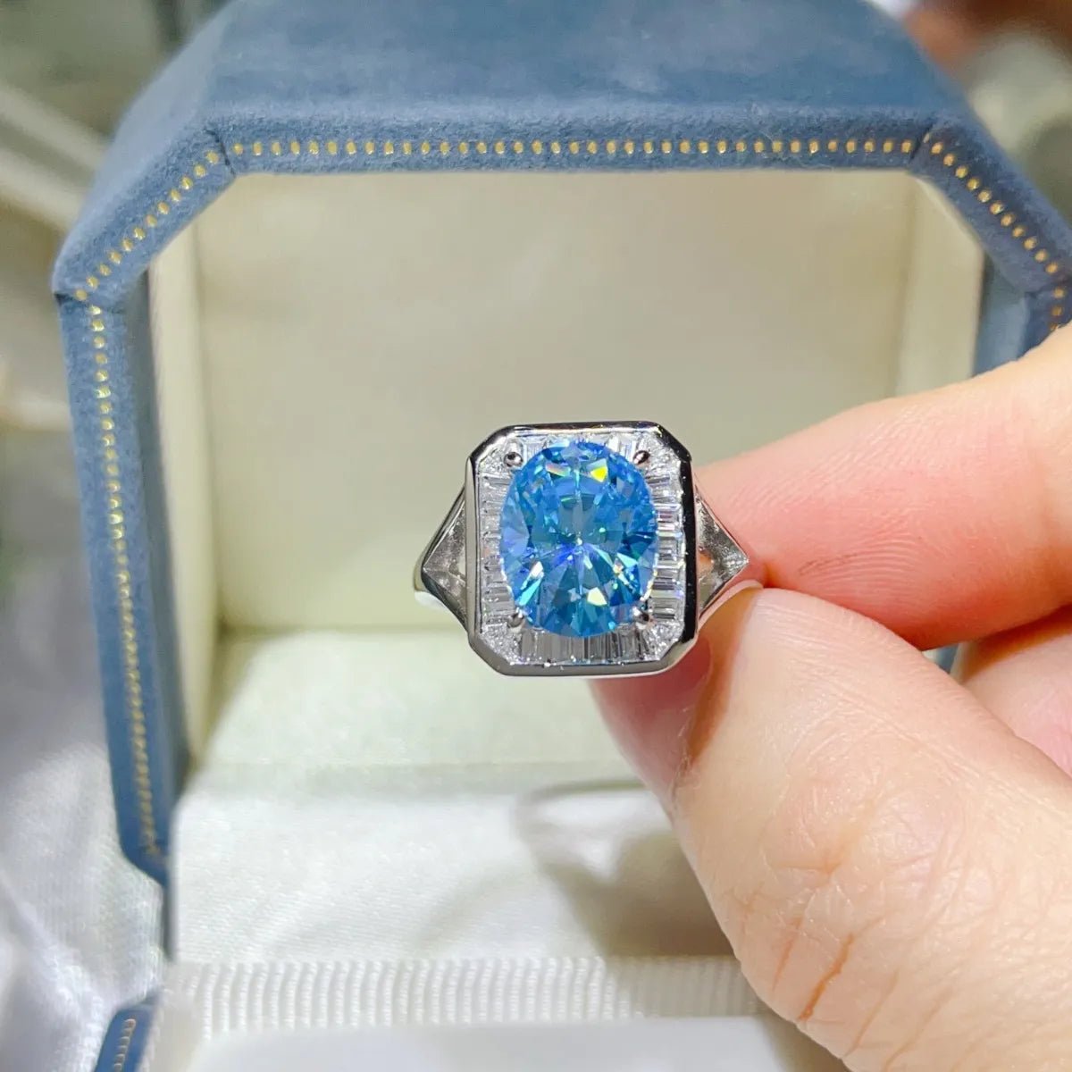 3 Carat Moissanite Square Ring - Samuels Jewelers