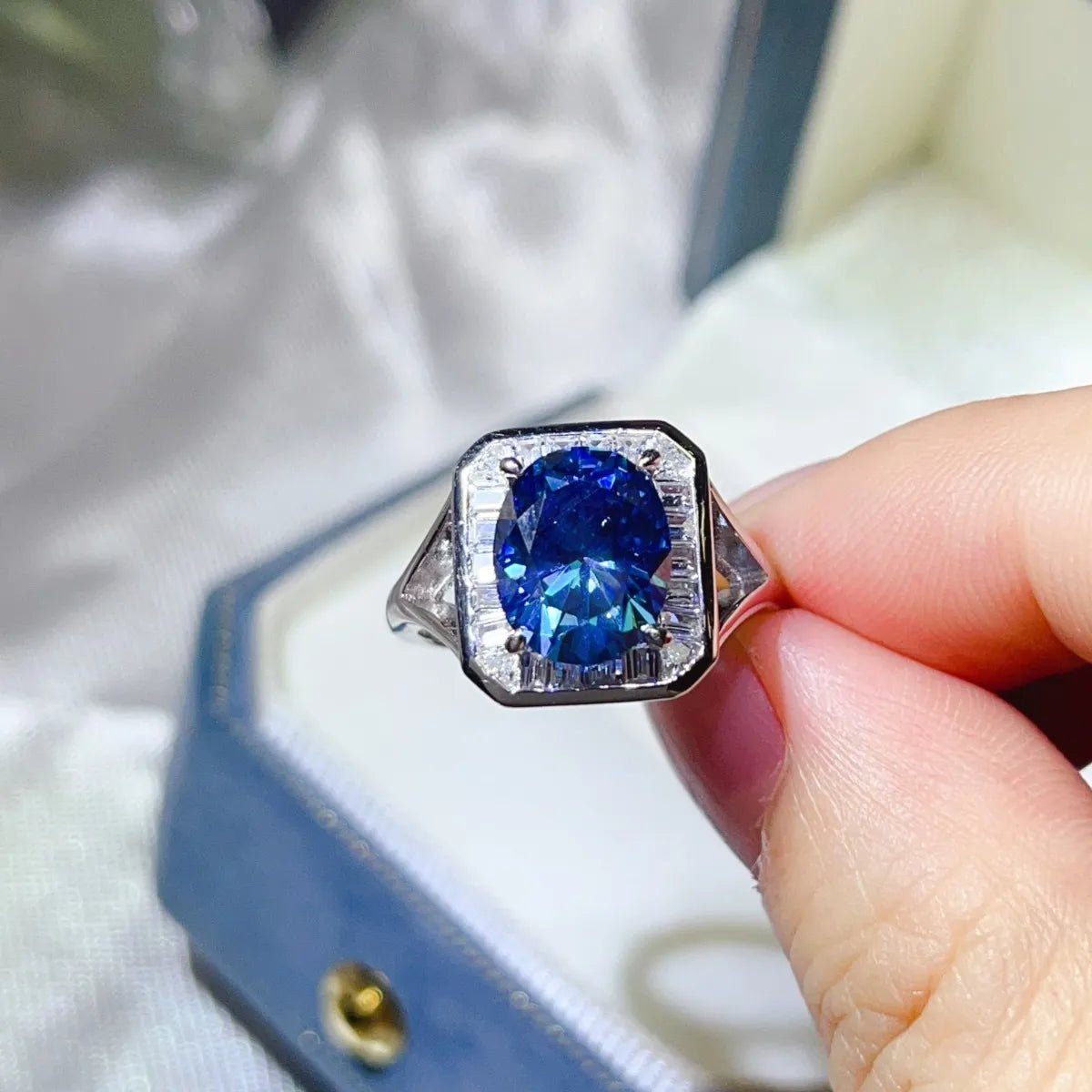 3 Carat Moissanite Square Ring - Samuels Jewelers