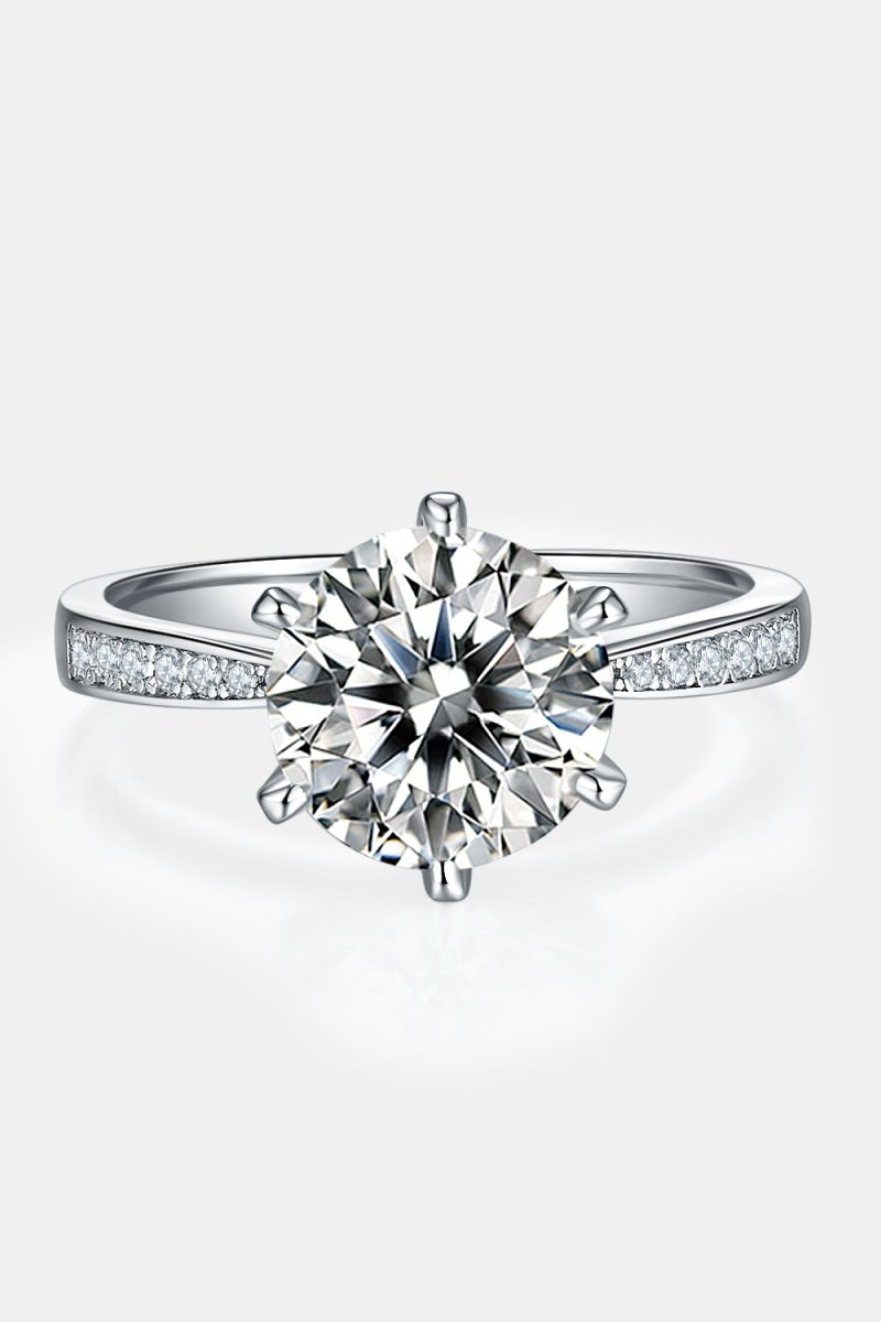 3 Ct Moissanite Side Stone Ring - Samuels Jewelers