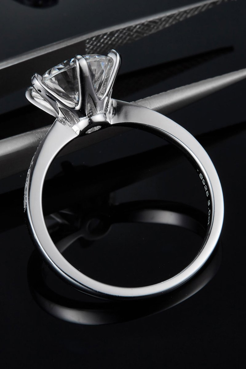 3 Ct Moissanite Side Stone Ring - Samuels Jewelers