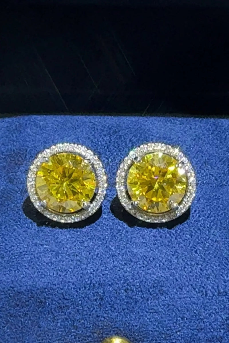 4 Carat Moissanite 925 Sterling Silver Earrings - Samuels Jewelers