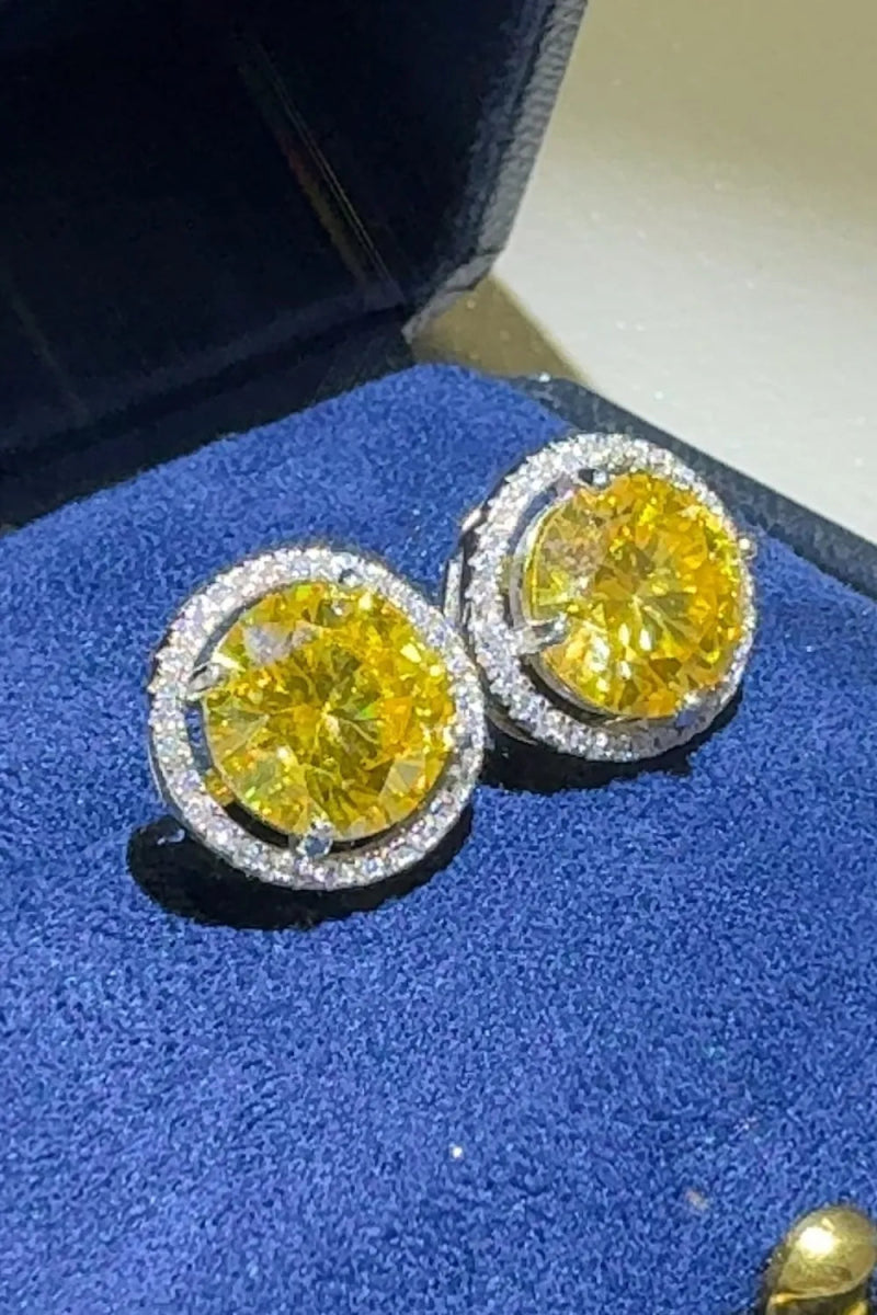 4 Carat Moissanite 925 Sterling Silver Earrings - Samuels Jewelers