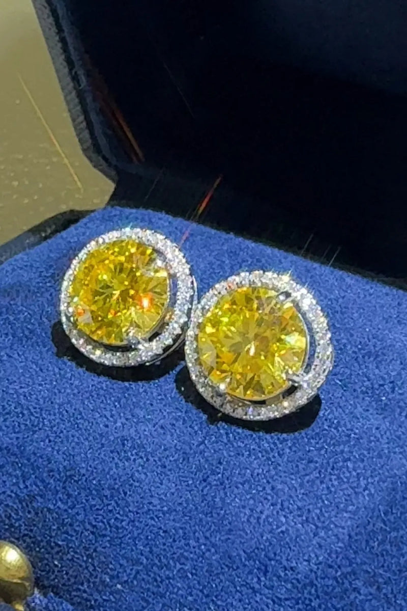 4 Carat Moissanite 925 Sterling Silver Earrings - Samuels Jewelers