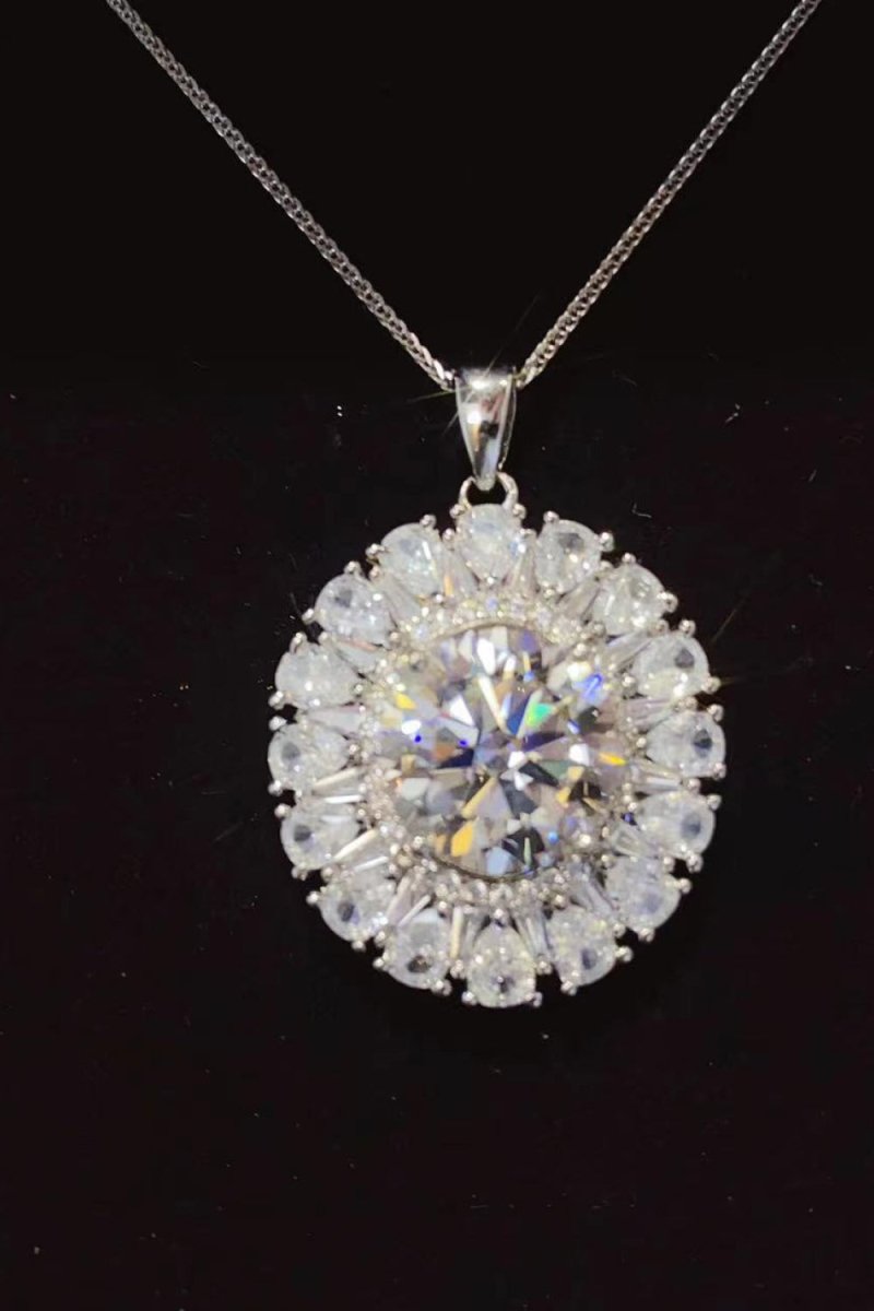 5 Carat Moissanite 925 Sterling Silver Necklace - Samuels Jewelers