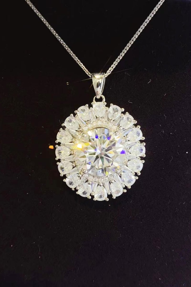 5 Carat Moissanite 925 Sterling Silver Necklace - Samuels Jewelers