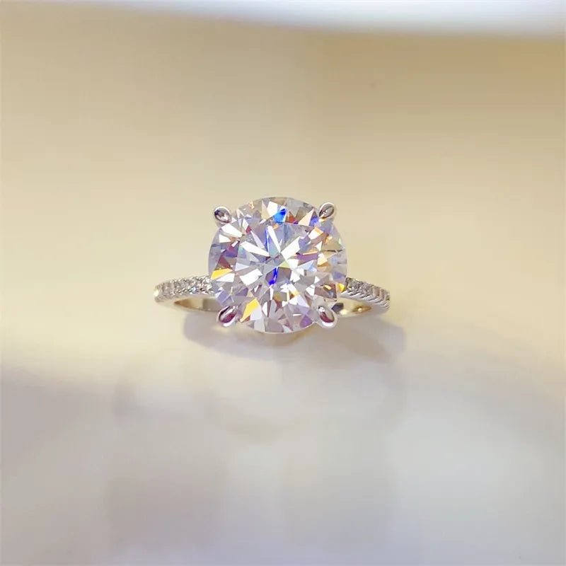 5 Carat Moissanite Ring - 925 Sterling Silver - Samuels Jewelers