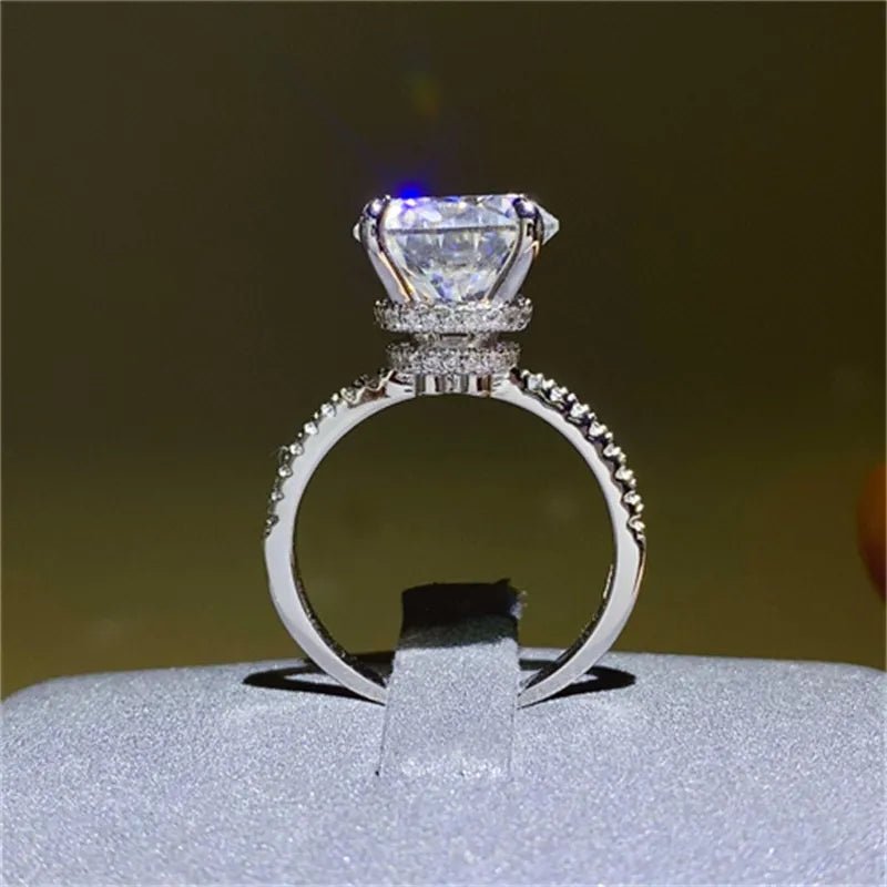 5 Carat Moissanite Ring - 925 Sterling Silver - Samuels Jewelers