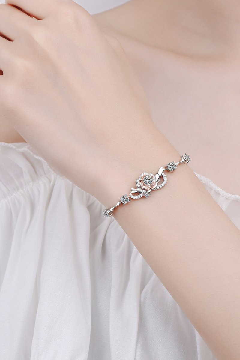925 Sterling Silver Moissanite Bracelet - Samuels Jewelers