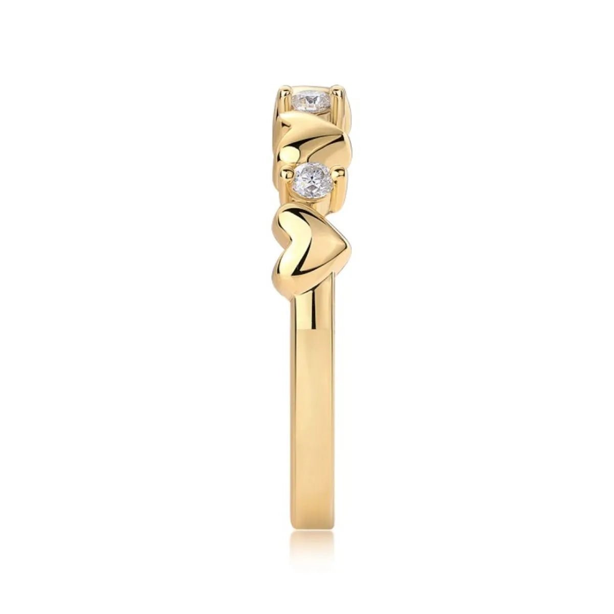 925 Sterling Silver Moissanite Heart Ring - Samuels Jewelers