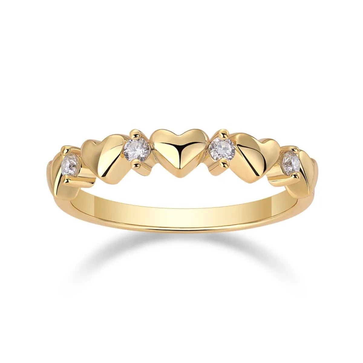 925 Sterling Silver Moissanite Heart Ring - Samuels Jewelers