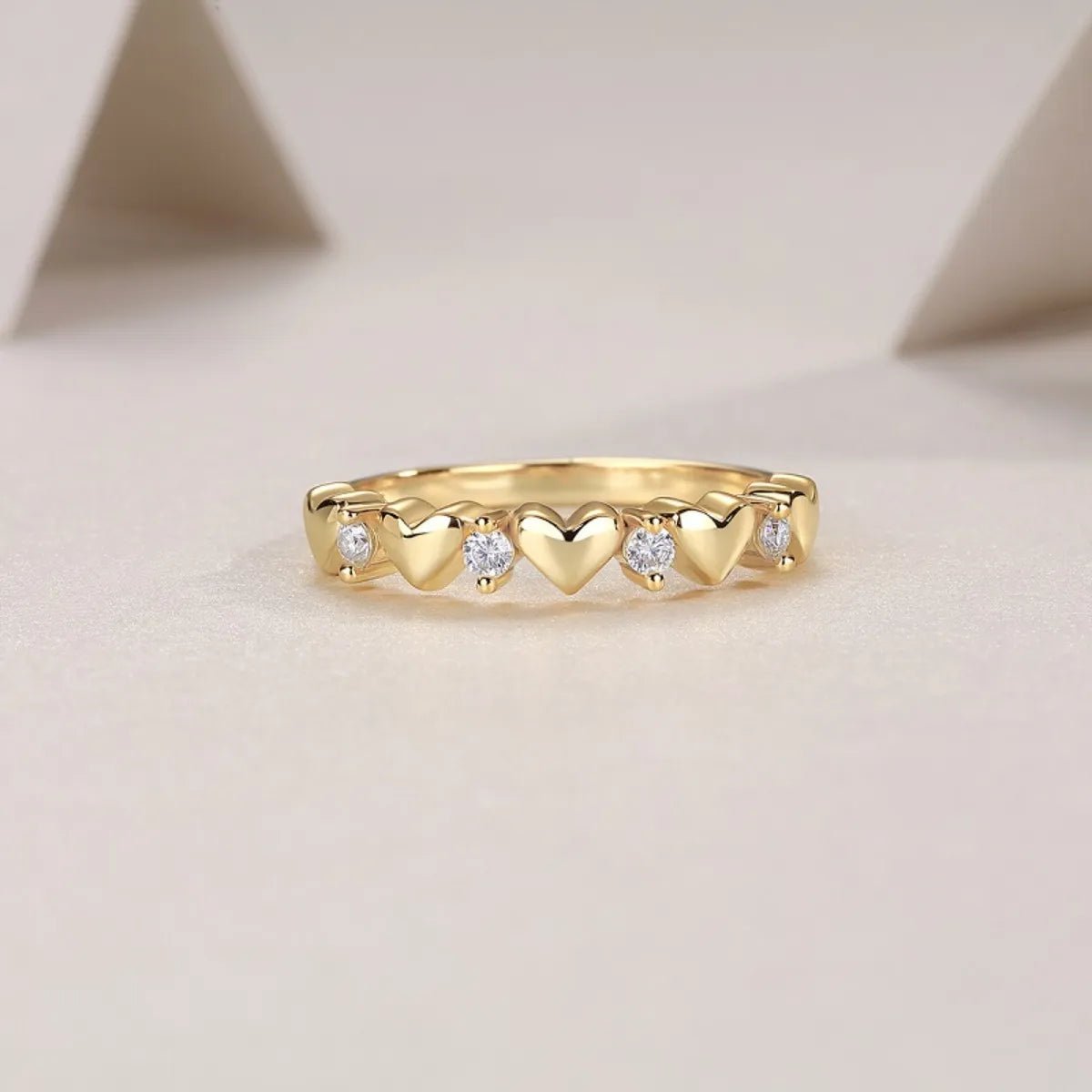 925 Sterling Silver Moissanite Heart Ring - Samuels Jewelers