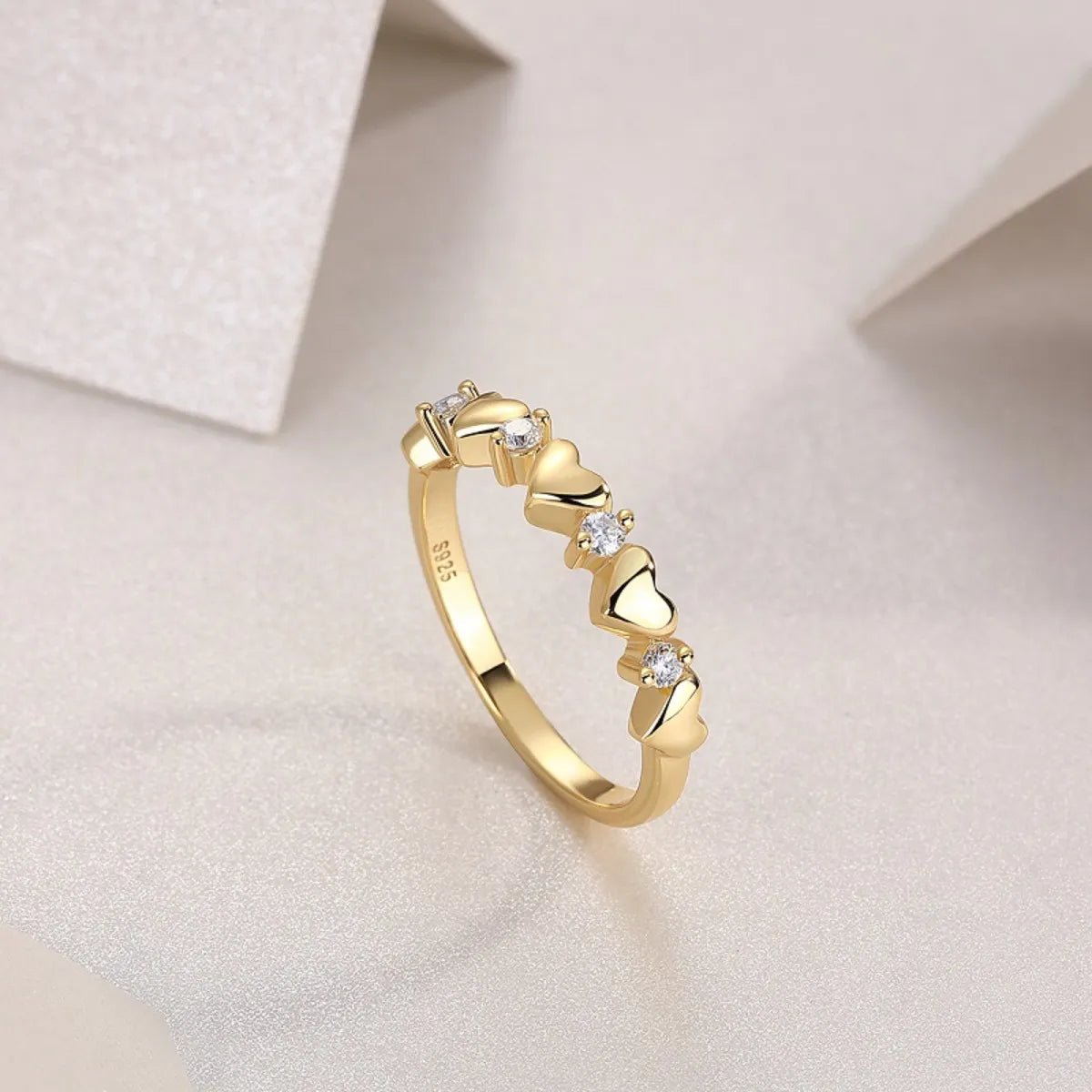 925 Sterling Silver Moissanite Heart Ring - Samuels Jewelers