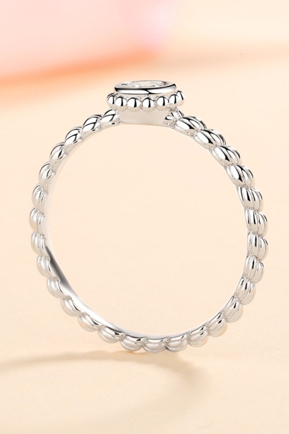 0.3 Carat Moissanite Rhodium-Plated Ring | Samuels Jewelers