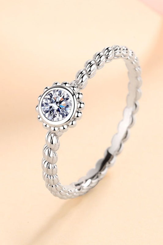 0.3 Carat Moissanite Rhodium-Plated Ring | Samuels Jewelers