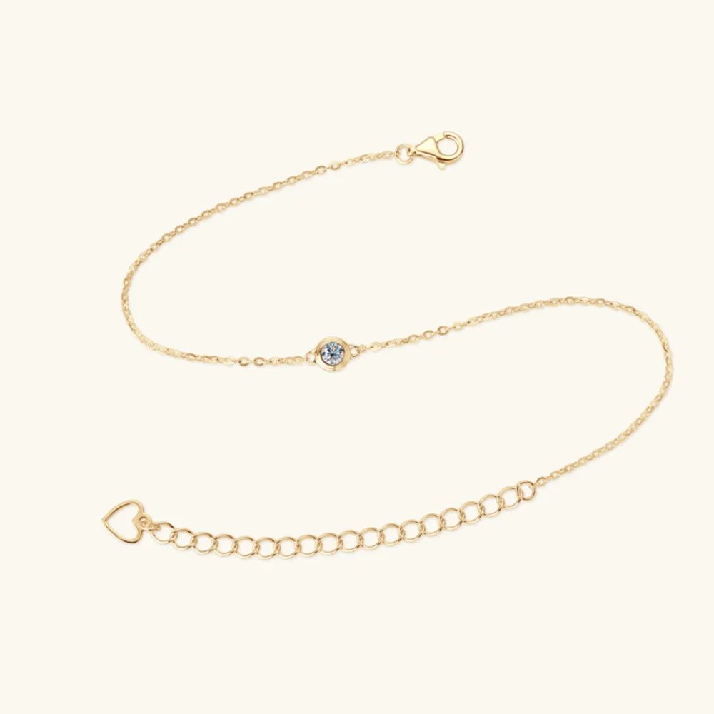 Inlaid Moissanite 925 Sterling Silver Bracelet - Samuels Jewelers