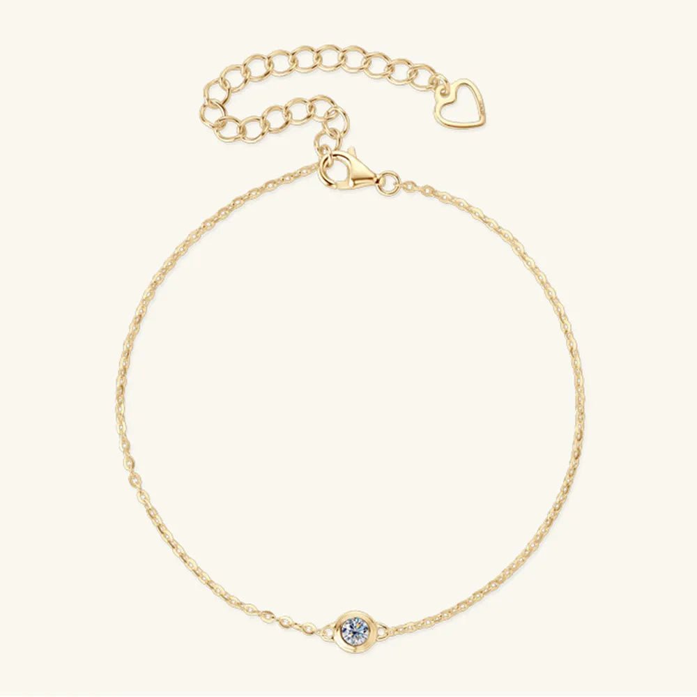 Inlaid Moissanite 925 Sterling Silver Bracelet - Samuels Jewelers
