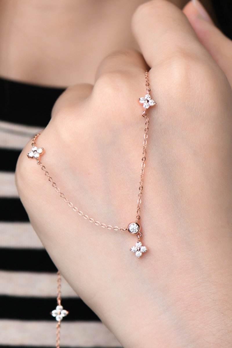 Moissanite 925 Sterling Silver Necklace - Samuels Jewelers