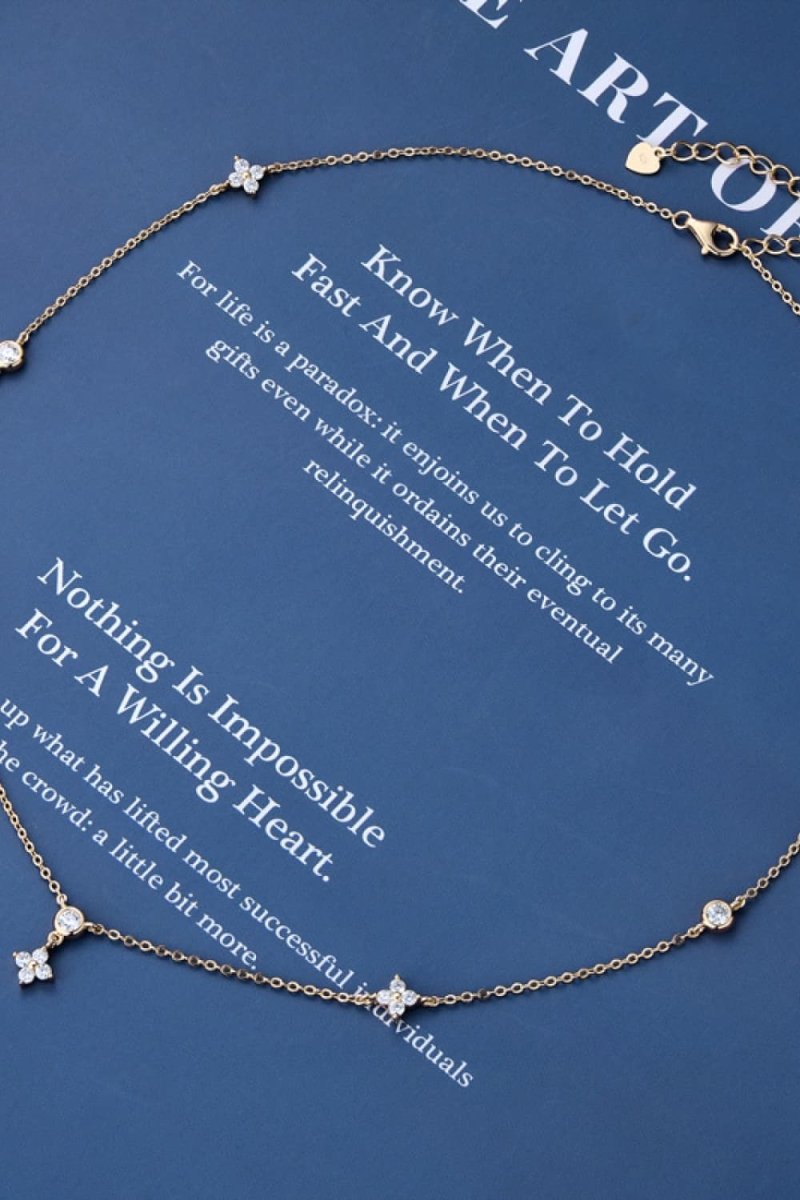 Moissanite 925 Sterling Silver Necklace - Samuels Jewelers