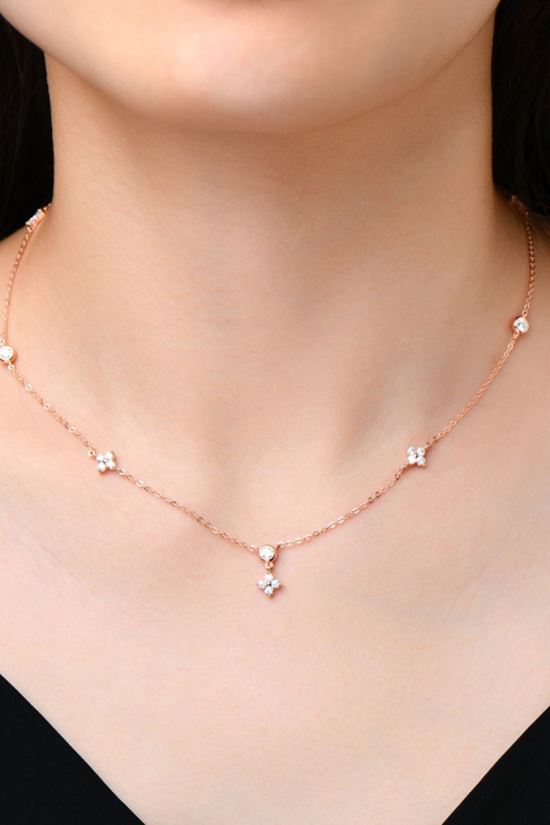 Moissanite 925 Sterling Silver Necklace - Samuels Jewelers