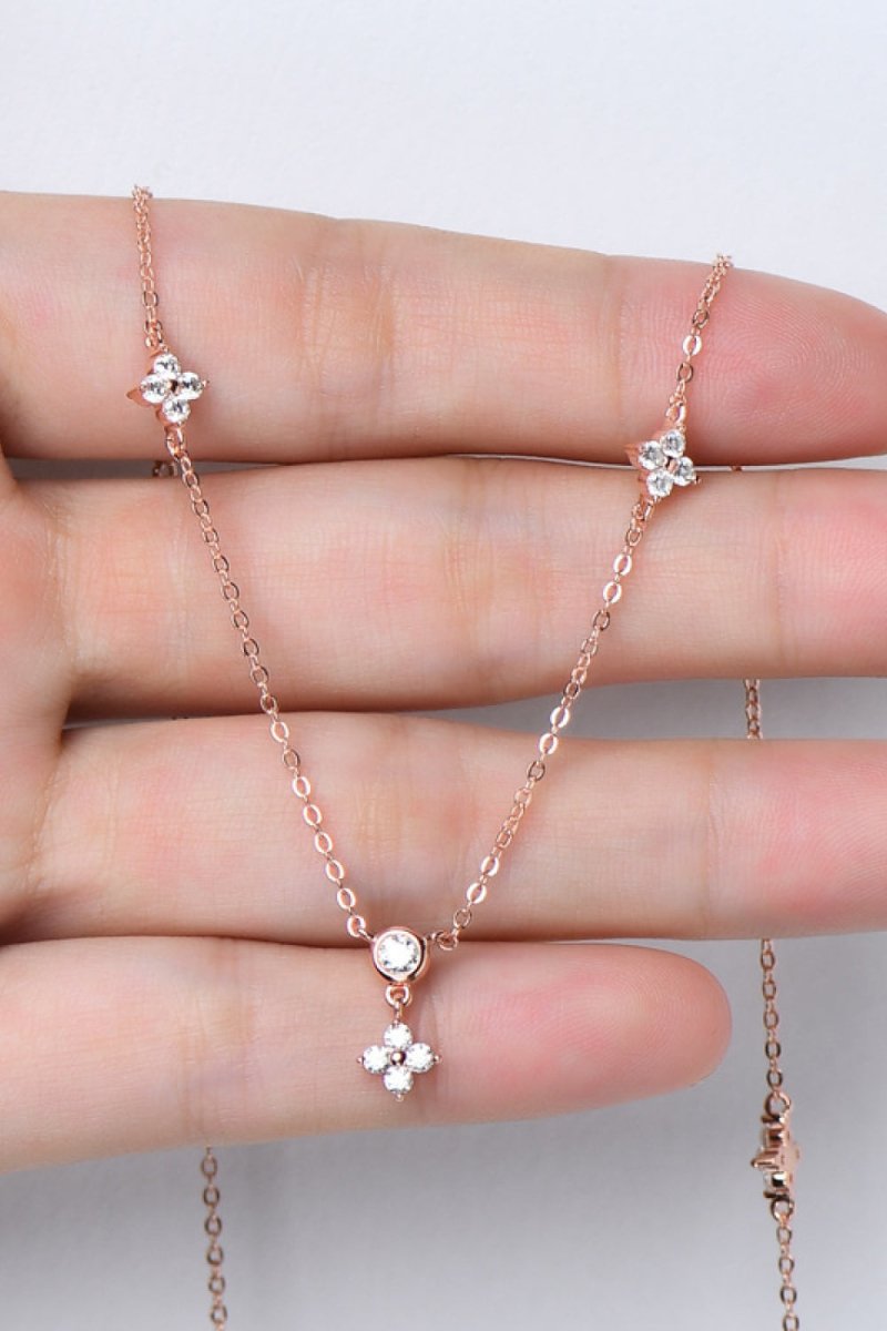 Moissanite 925 Sterling Silver Necklace - Samuels Jewelers