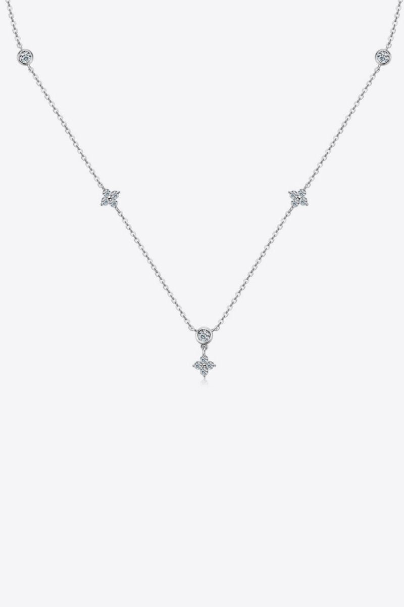 Moissanite 925 Sterling Silver Necklace - Samuels Jewelers