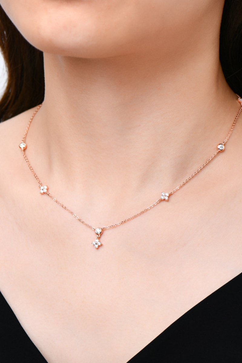 Moissanite 925 Sterling Silver Necklace - Samuels Jewelers