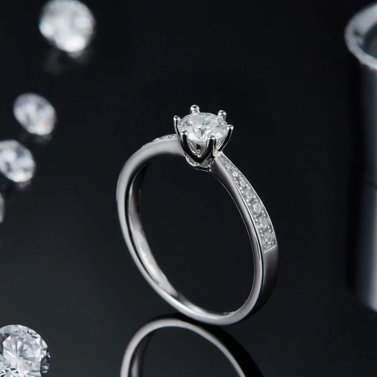 Moissanite 925 Sterling Silver Ring - Samuels Jewelers