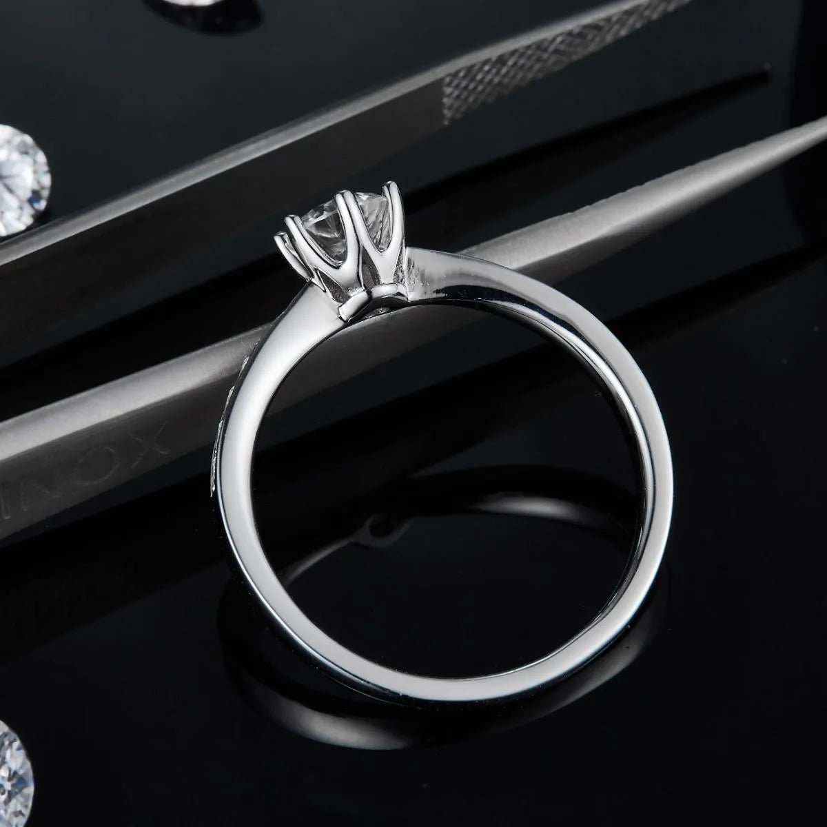 Moissanite 925 Sterling Silver Ring - Samuels Jewelers