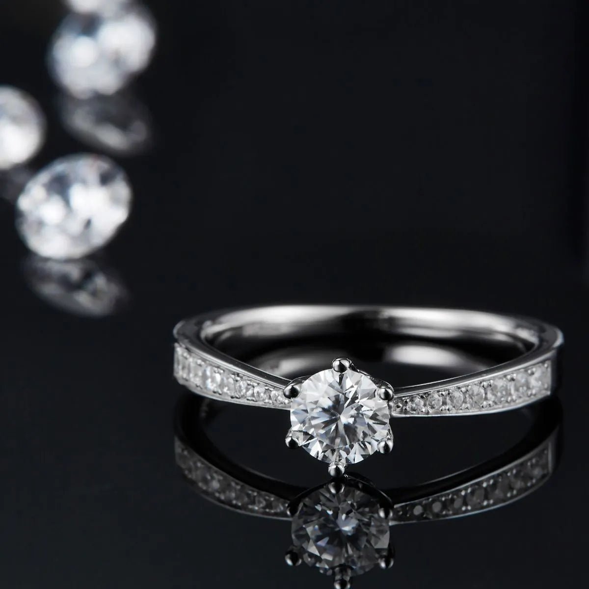 Moissanite 925 Sterling Silver Ring - Samuels Jewelers