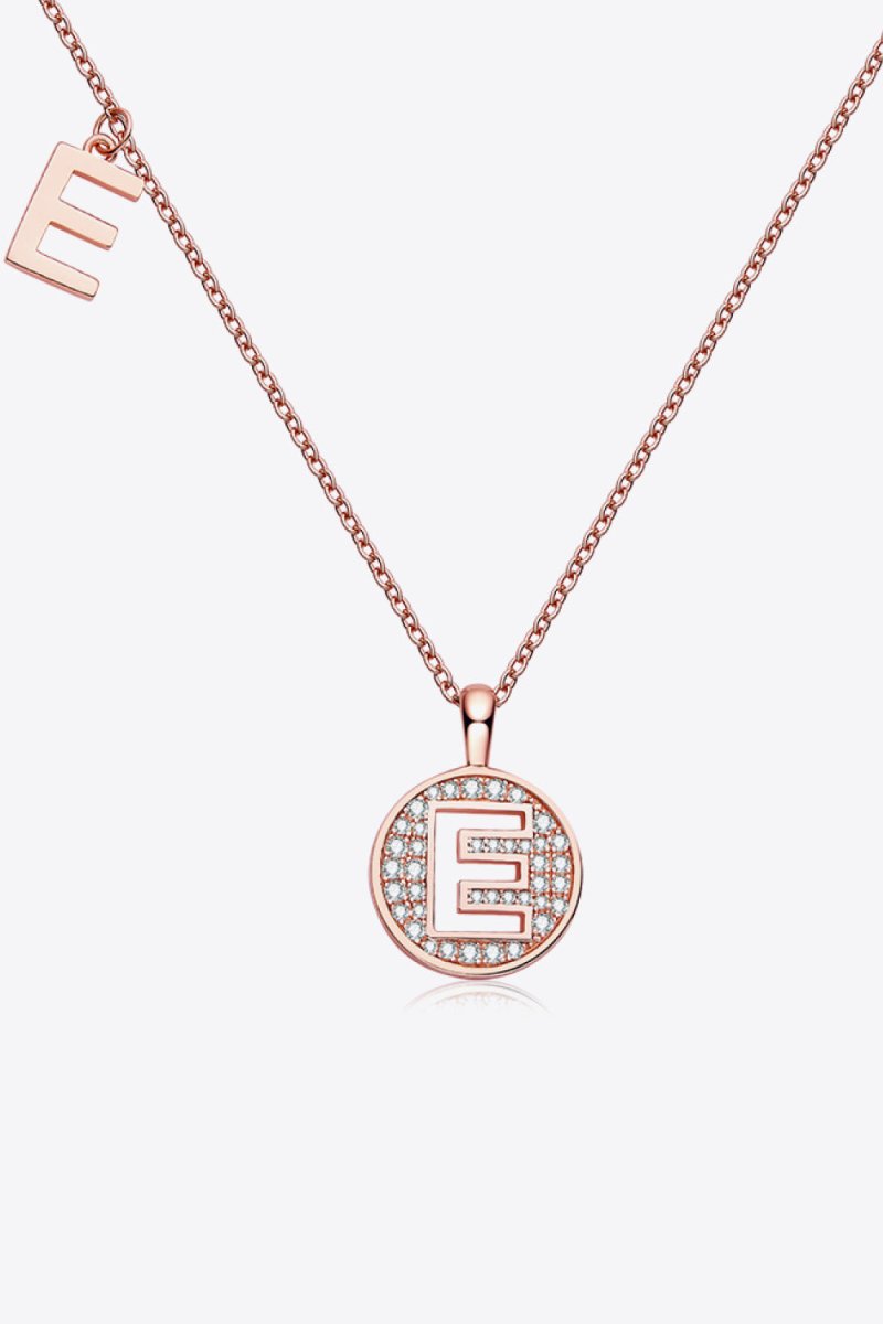 Moissanite A to J Pendant Necklace - Samuels Jewelers