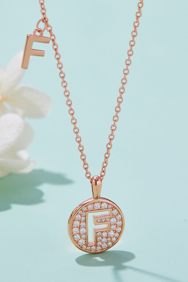 Moissanite A to J Pendant Necklace - Samuels Jewelers