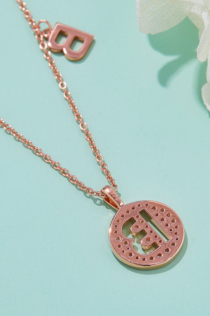 Moissanite A to J Pendant Necklace - Samuels Jewelers