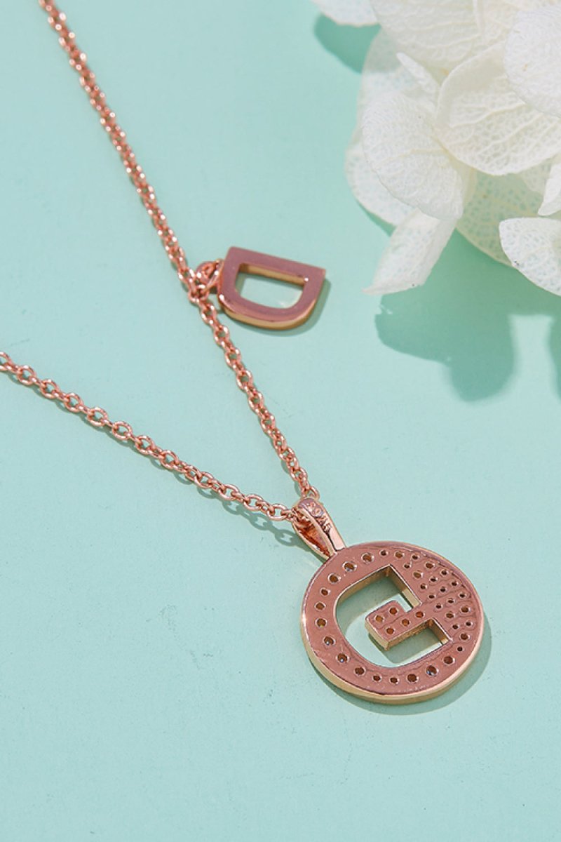Moissanite A to J Pendant Necklace - Samuels Jewelers