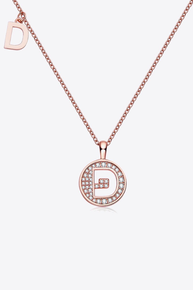 Moissanite A to J Pendant Necklace - Samuels Jewelers