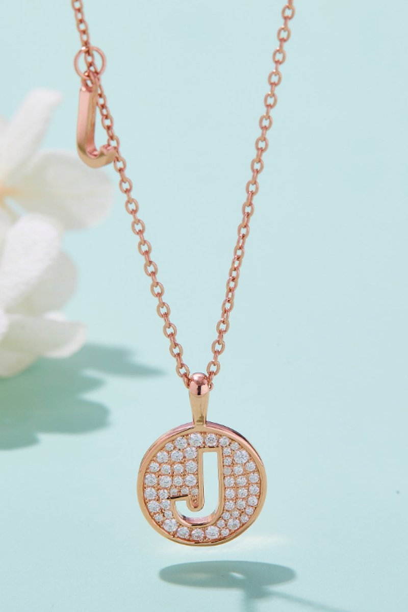 Moissanite A to J Pendant Necklace - Samuels Jewelers