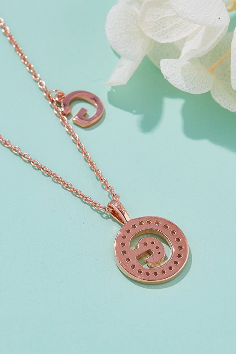 Moissanite A to J Pendant Necklace - Samuels Jewelers