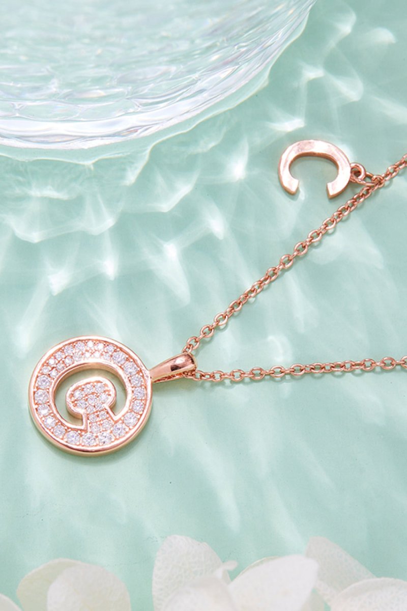 Moissanite A to J Pendant Necklace - Samuels Jewelers