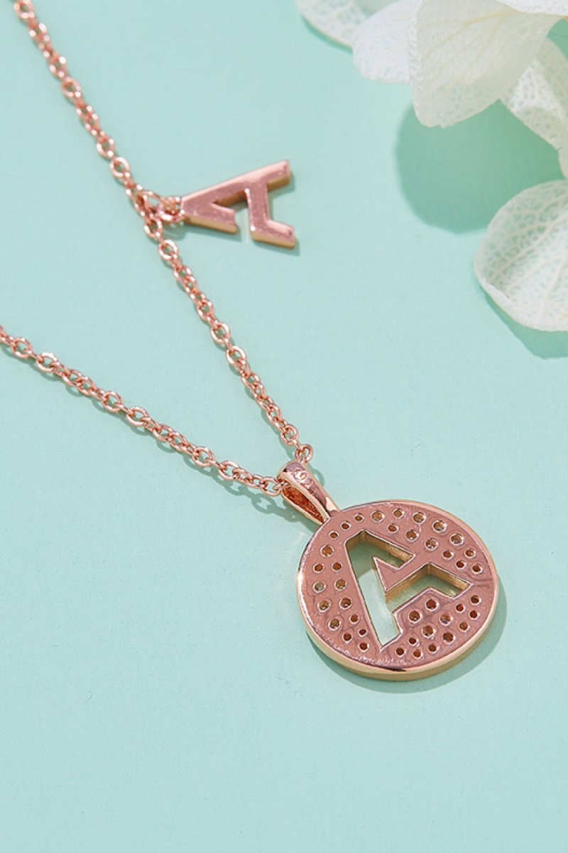 Moissanite A to J Pendant Necklace - Samuels Jewelers