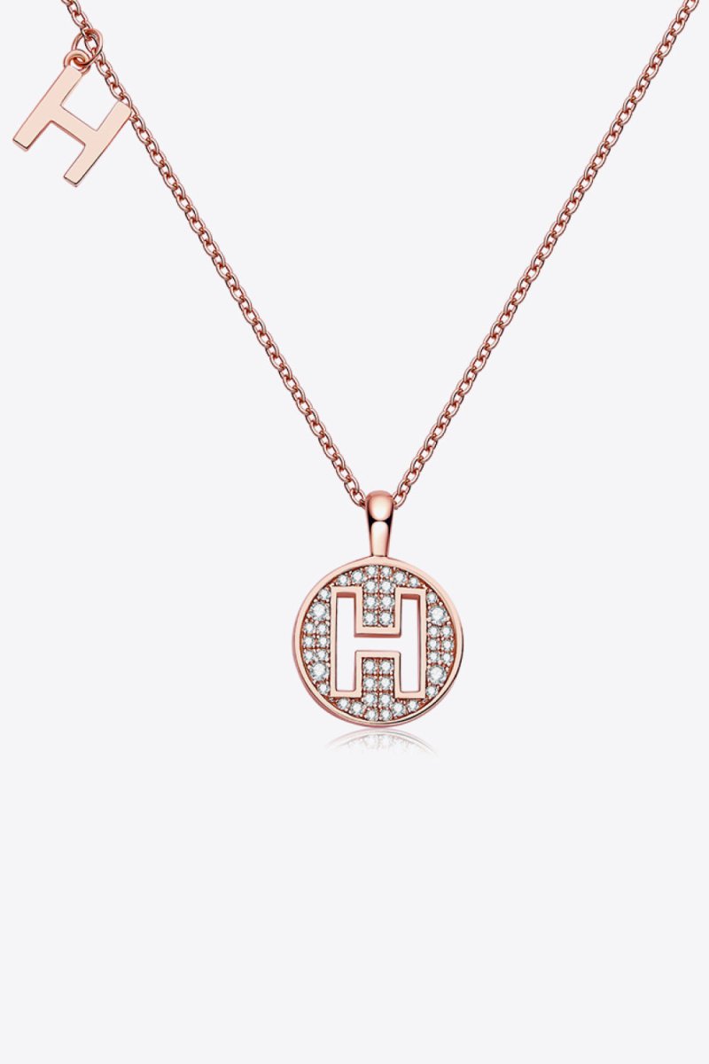 Moissanite A to J Pendant Necklace - Samuels Jewelers