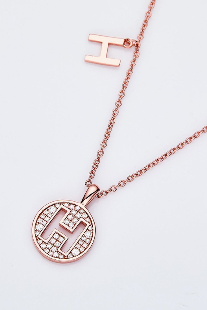 Moissanite A to J Pendant Necklace - Samuels Jewelers