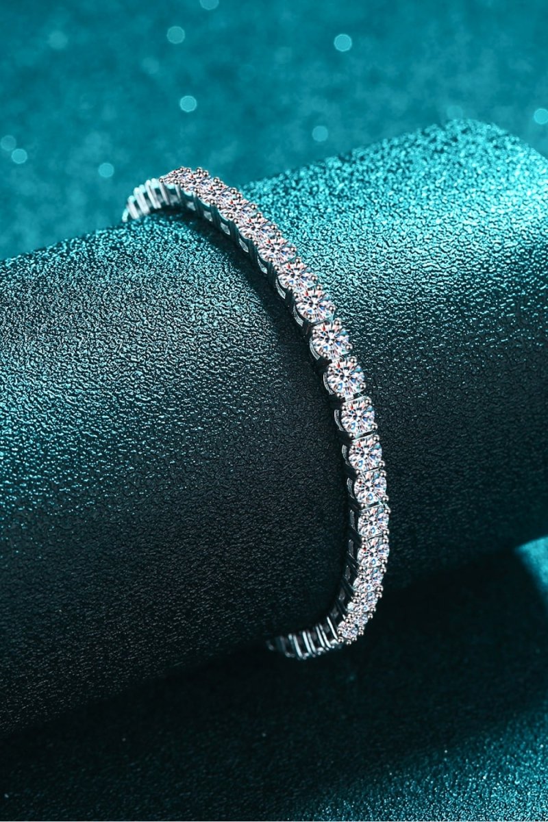 4.9 Carat Moissanite Bracelet - 925 Sterling Silver - Samuels Jewelers