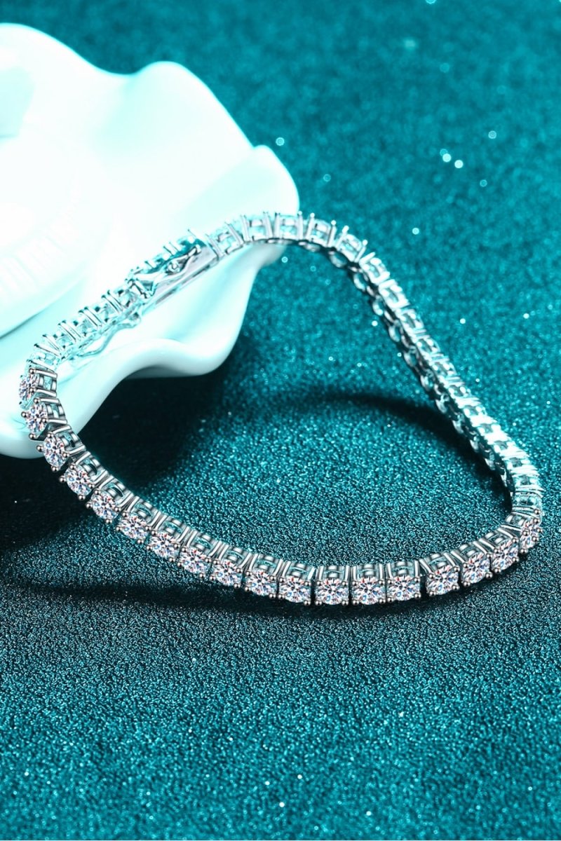 4.9 Carat Moissanite Bracelet - 925 Sterling Silver - Samuels Jewelers