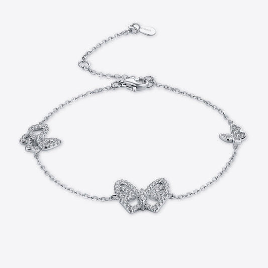 Moissanite Butterfly Shape Bracelet - Samuels Jewelers