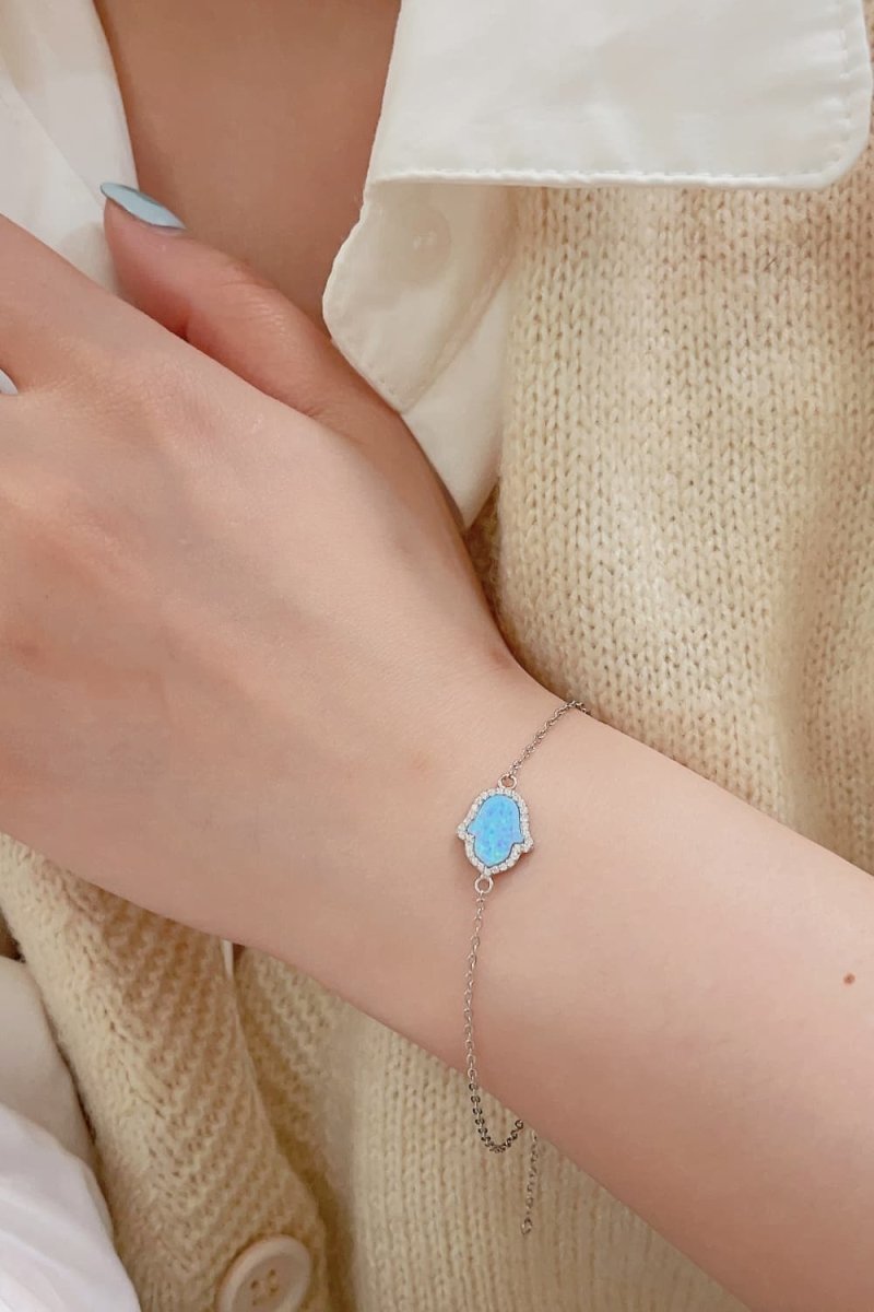 Opal 925 Sterling Silver Bracelet - Samuels Jewelers